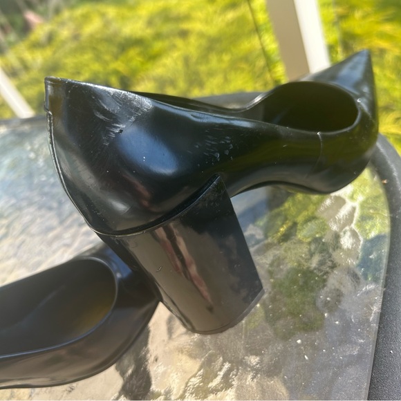 Pierre Hardy Leather Block Heel Pointed Toe Pump - Picture 6 of 9